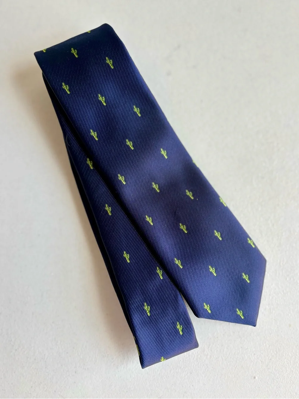 Child’s Necktie Navy blue green cactus boys Gap Kids / Old Navy Arizona Desert